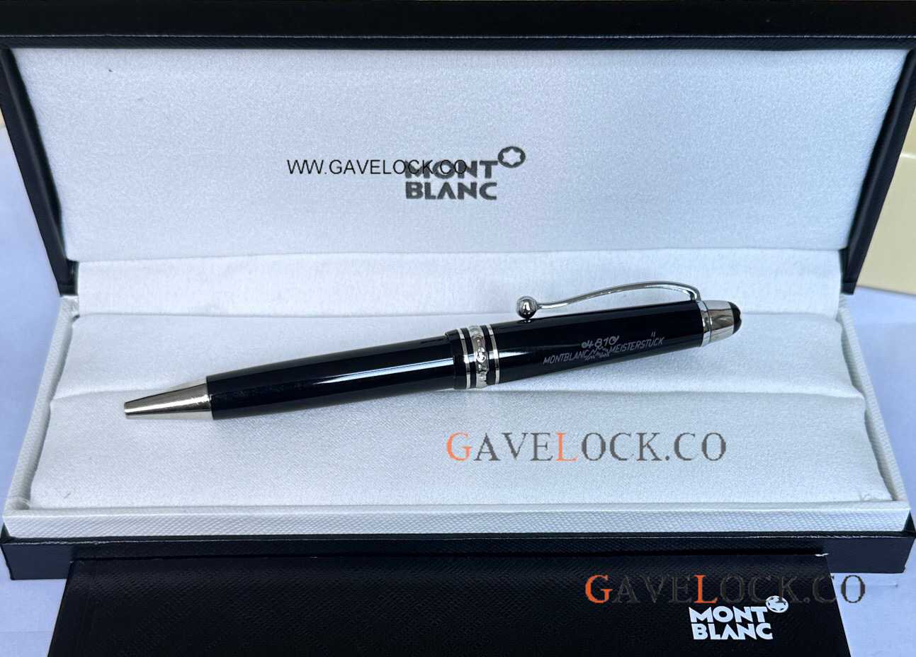 AAA Mont Blanc 100th Meisterstuck Midsize Ballpoint Precious Black Resin